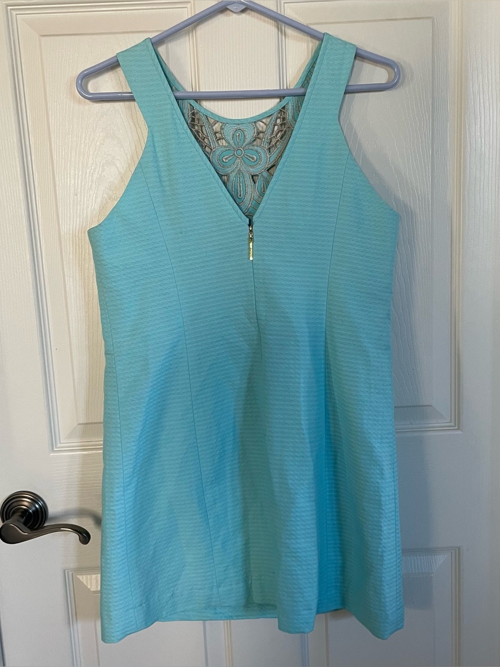 Lilly Pulitzer Baby Blue Sleeveless Midi Dress size 6 - Picture 4 of 16